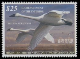 Scan of RW83 2016 Duck Stamp 