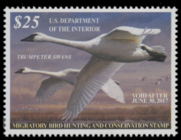 Scan of RW83 2016 Duck Stamp