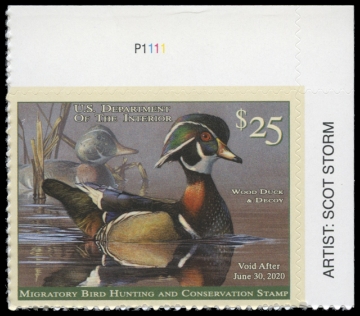 Scan of RW86 2019 Duck Stamp