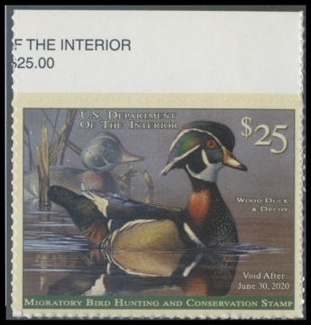 Scan of RW86 2019 Duck Stamp