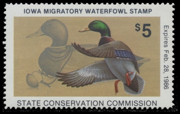 Scan of 1985 Iowa Duck Stamp