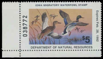 Scan of 1991 Iowa Duck Stamp