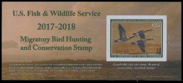 Scan of RW84A 2017 Duck Stamp 