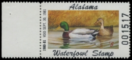 Scan of 1980 Alabama Duck Stamp