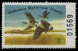 Scan of 1981 Alabama Duck Stamp