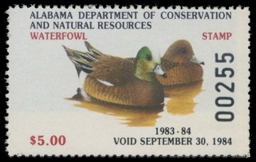 Scan of 1983 Alabama Duck Stamp