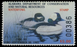 Scan of 1984 Alabama Duck Stamp