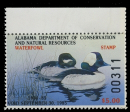 Scan of 1984 Alabama Duck Stamp