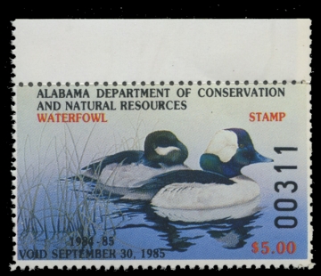 Scan of 1984 Alabama Duck Stamp