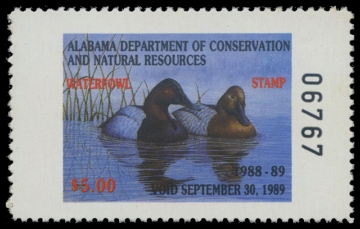 Scan of 1988 Alabama Duck Stamp