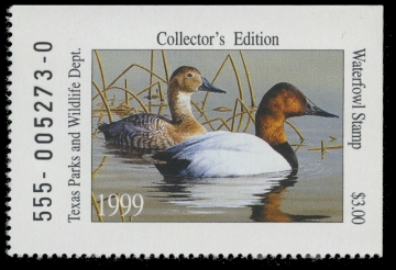 Scan of 1999 Texas Duck Stamp