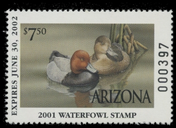 Scan of 2001 Arizona Duck Stamp