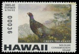 Scan of 2001 Hawaii Duck Stamp