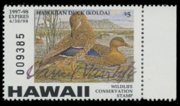 Scan of 1997 Hawaii Duck Stamp