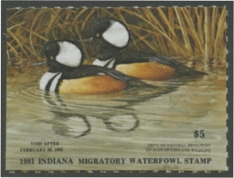 Scan of 1981 Indiana Duck Stamp