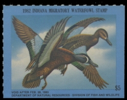 Scan of 1982 Indiana Duck Stamp
