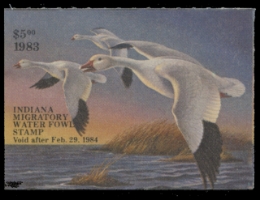 Scan of 1983 Indiana Duck Stamp