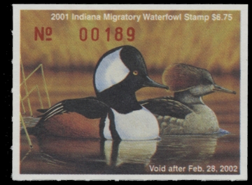 Scan of 2001 Indiana Duck Stamp