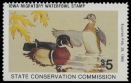 Scan of 1984 Iowa Duck Stamp