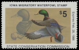 Scan of 1985 Iowa Duck Stamp
