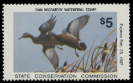 Scan of 1986 Iowa Duck Stamp