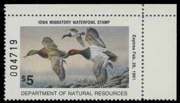 Scan of 1990 Iowa Duck Stamp