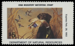 Scan of 1992 Iowa Duck Stamp