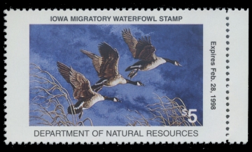 Scan of 1997 Iowa Duck Stamp