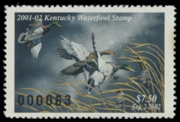 Scan of 2001 Kentucky Duck Stamp