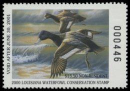 Scan of 2001 Louisiana Duck Stamp