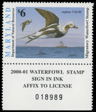 Scan of 2000 Maryland Duck Stamp
