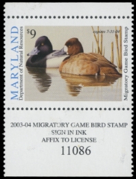 Scan of 2003 Maryland Duck Stamp