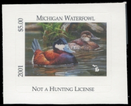 Scan of 2001 Michigan Duck Stamp