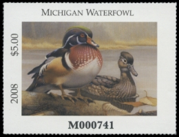 Scan of 2008 Michigan Duck Stamp