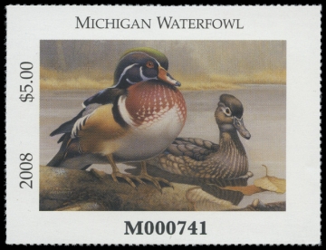 Scan of 2008 Michigan Duck Stamp
