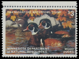 Scan of 1984 Minnesota Duck Stamp