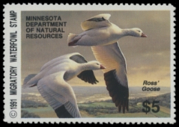 Scan of 1991 Minnesota Duck Stamp