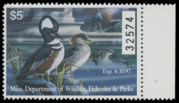 Scan of 1996 Mississippi Duck Stamp