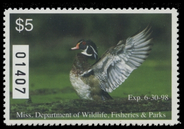 Scan of 1997 Mississippi Duck Stamp