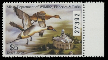 Scan of 1998 Mississippi Duck Stamp