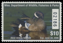 Scan of 2005 Mississippi Duck Stamp
