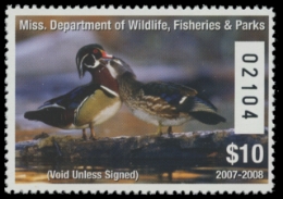 Scan of 2007 Mississippi Duck Stamp