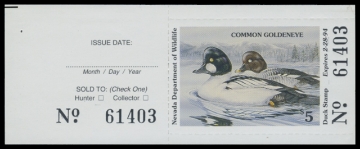 Scan of 1993 Nevada Duck Stamp