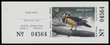 Scan of 1995 Nevada Duck Stamp