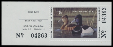 Scan of 1996 Nevada Duck Stamp