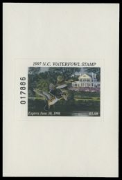 Scan of 1997 North Carolina Duck Stamp