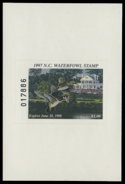 Scan of 1997 North Carolina Duck Stamp