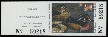 Scan of 2007 Nevada Duck Stamp