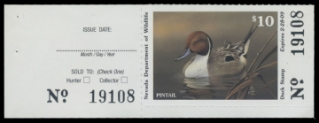 Scan of 2008 Nevada Duck Stamp