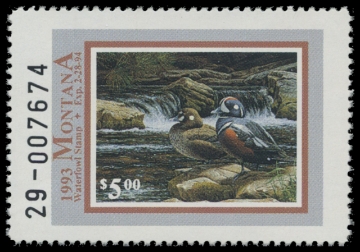 Scan of 1993 Montana Duck Stamp